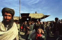 Kabul, Afghanistan -- Market in central Kabul 12/01 (Photo by Bikem Ekberzade)